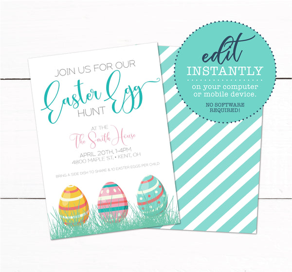 Easter Egg Hunt Invitation