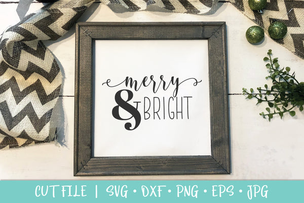 Christmas Crafting Sign Bundle SVG DXF EPS - 9 Christmas Cut Files