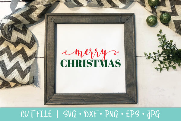 Christmas Crafting Sign Bundle SVG DXF EPS - 9 Christmas Cut Files