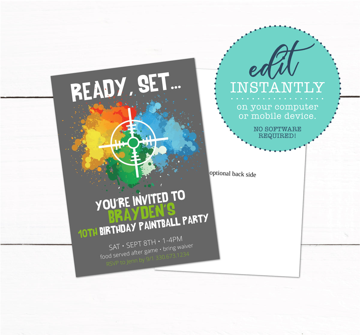 Paintball Party Invitation paintball-party-invitation