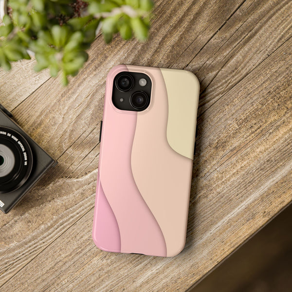 Pink Ripples Tough Phone Case