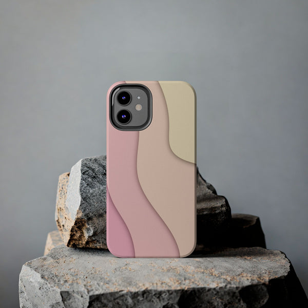 Pink Ripples Tough Phone Case