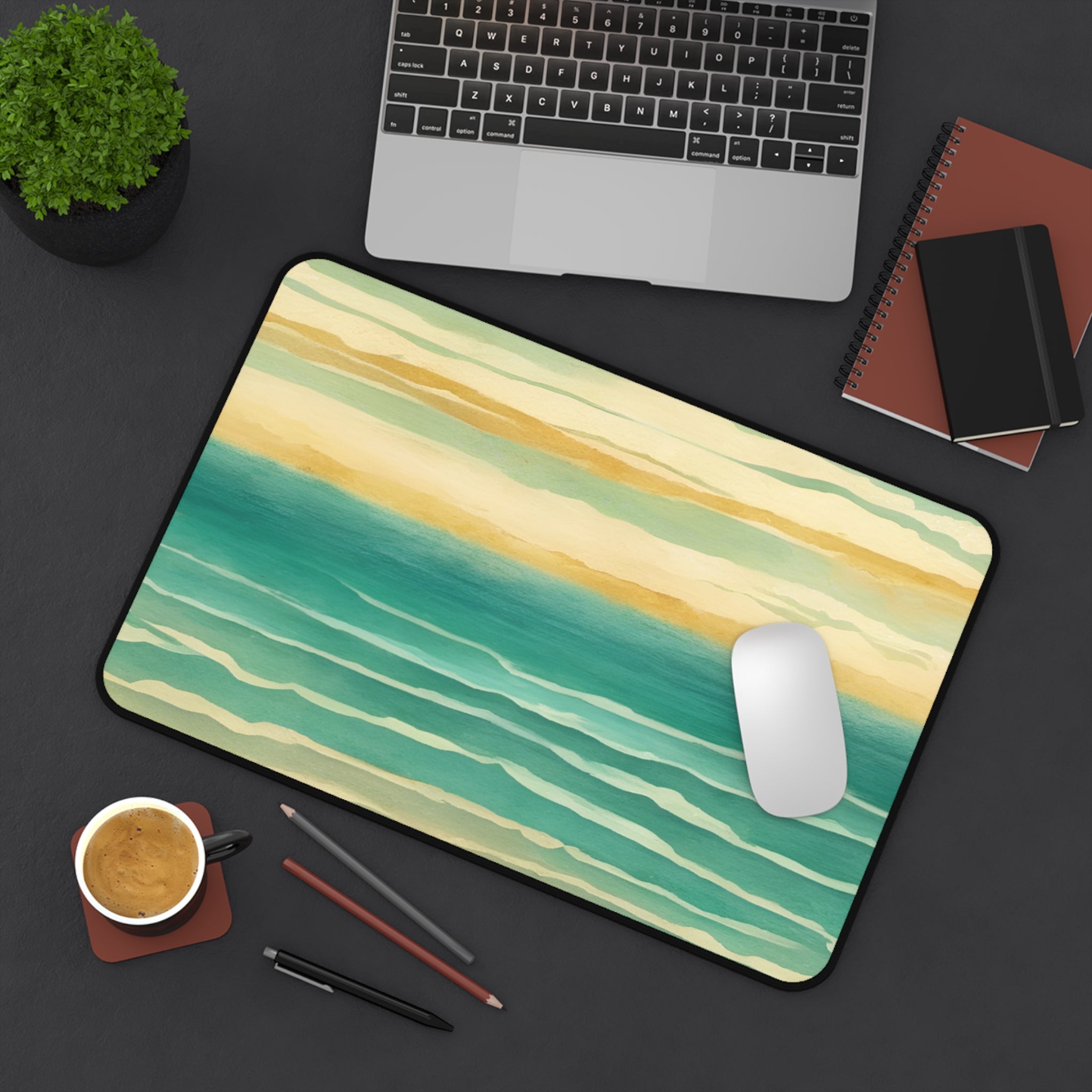 Vintage Beach Desk Mat