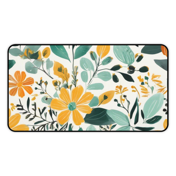 Boho Floral Desk Mat