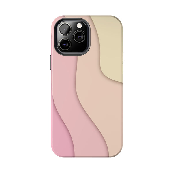 Pink Ripples Tough Phone Case