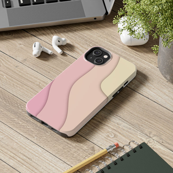 Pink Ripples Tough Phone Case