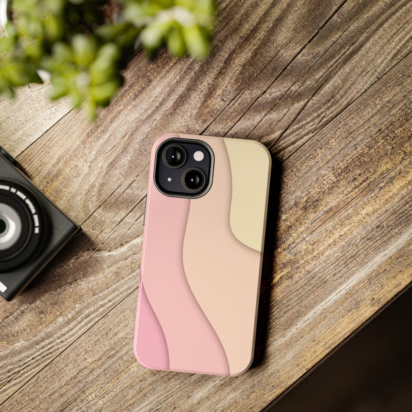 Pink Ripples Tough Phone Case