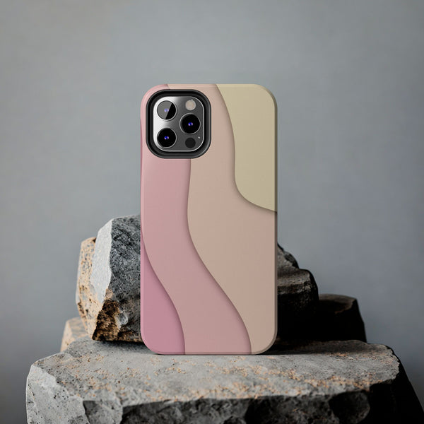 Pink Ripples Tough Phone Case