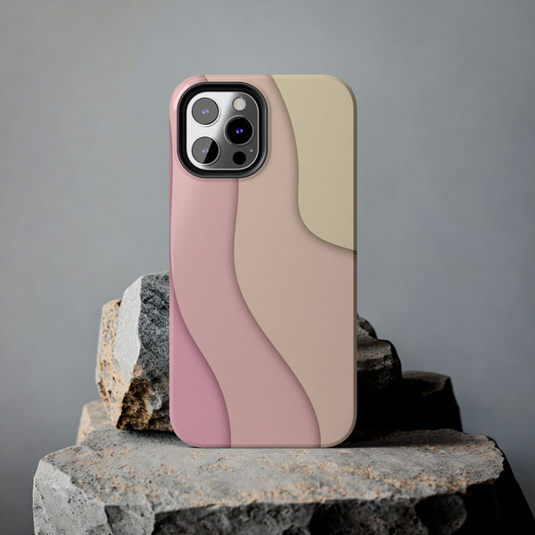 Pink Ripples Tough Phone Case