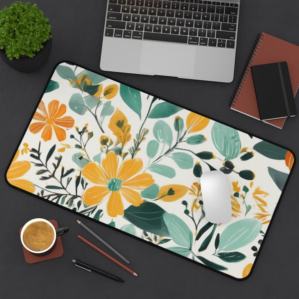 Boho Floral Desk Mat