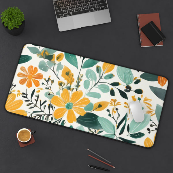 Boho Floral Desk Mat