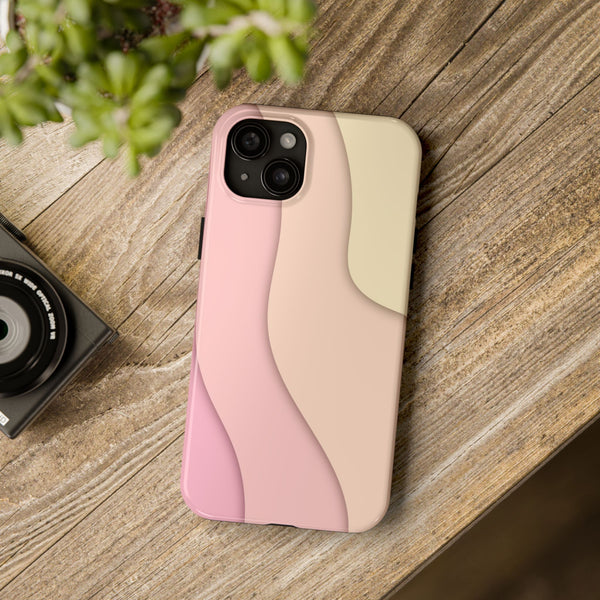 Pink Ripples Tough Phone Case