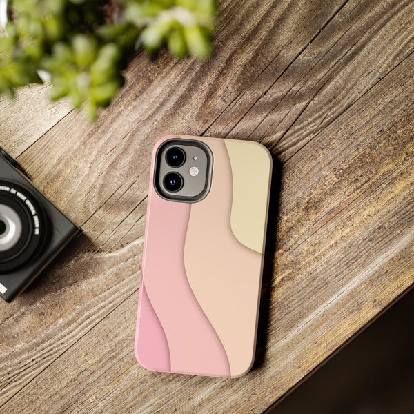 Pink Ripples Tough Phone Case