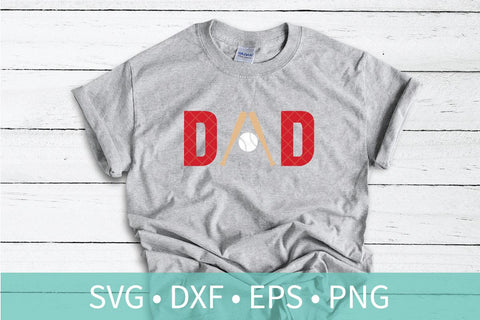 Baseball Dad SVG DXF EPS Silhouette Cut File