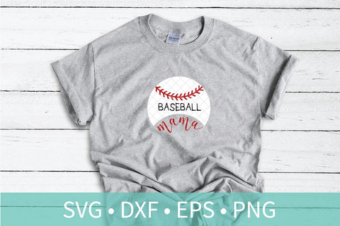 Baseball Mom SVG DXF EPS Silhouette Cut File