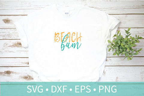 Beach Bum SVG DXF EPS Silhouette Cut File
