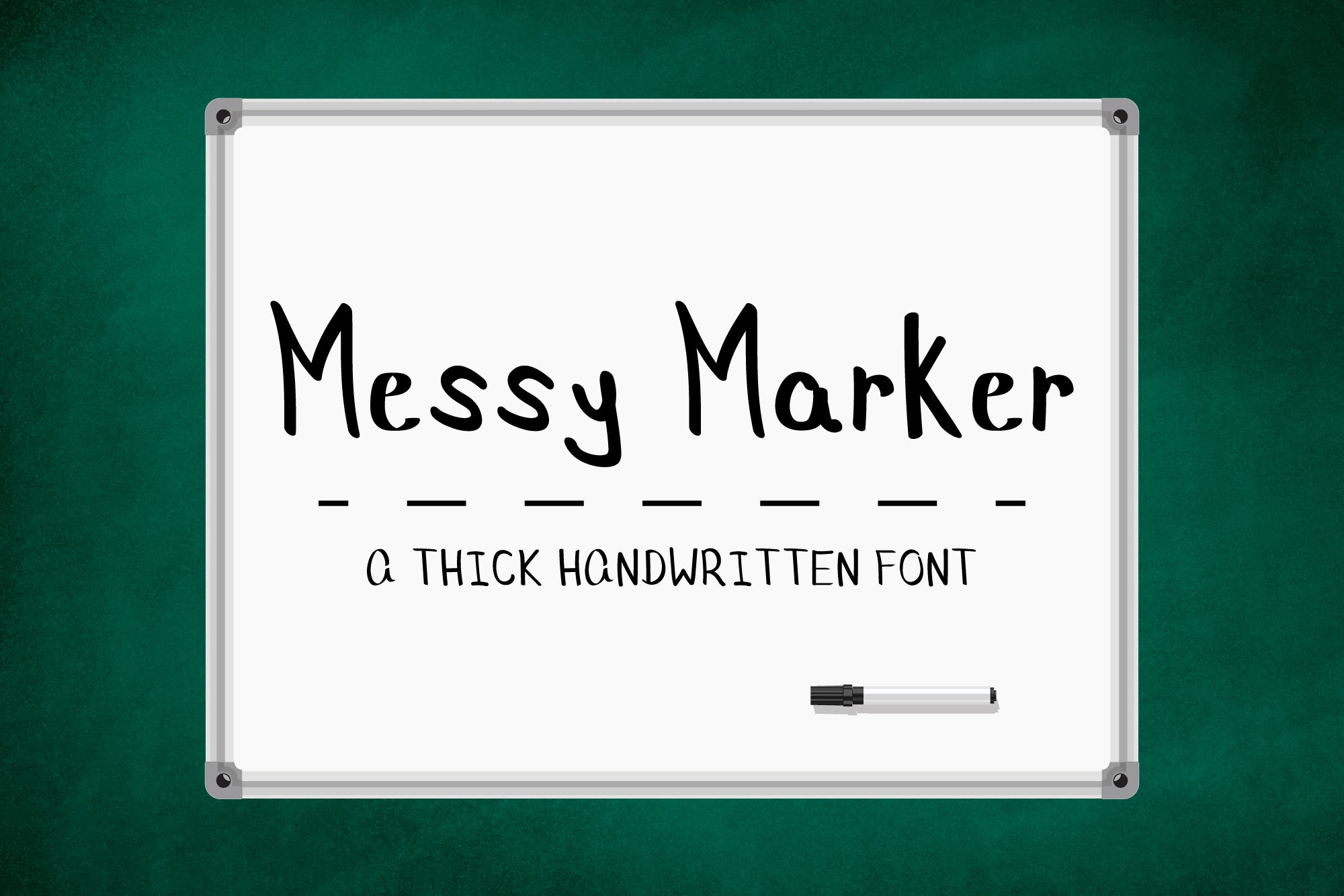 Messy Marker - A Thick Sans Serif Font