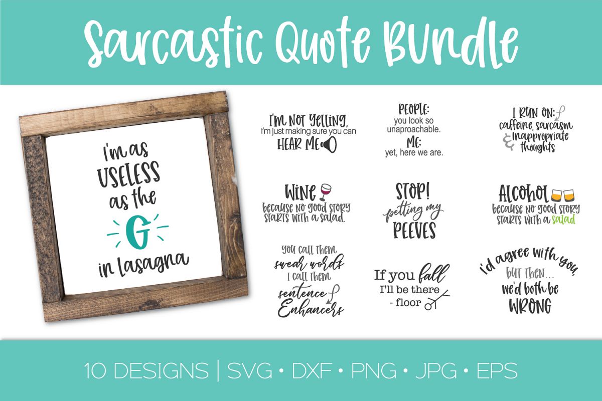 Sarcastic Bundle, Funny Sayings