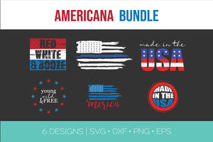Americana Fourth of July Bundle SVG DXF EPS Silhouette Cut File