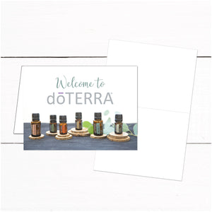 doTerra Thank You Instruction Card - Essential Oils Thank You Card - Wellness Advocate - Essential Oils - Rustic Wood - Essential Oil Kit
