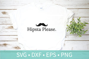 Hipster Mustache SVG DXF PNG File