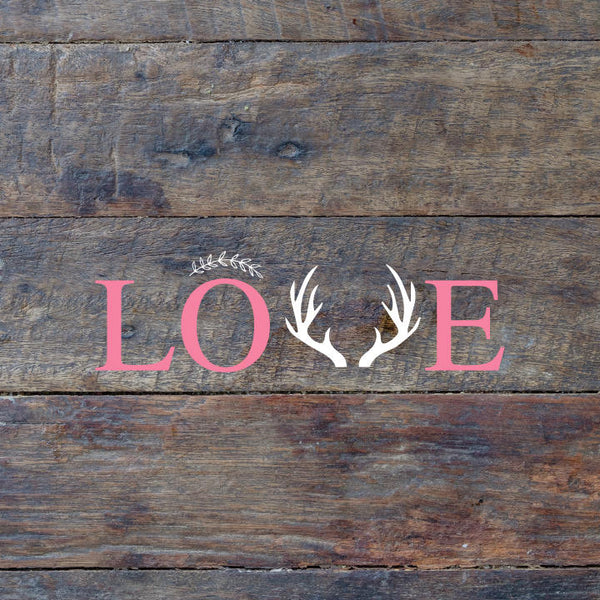 Love Antlers Silhouette File - Love Antlers SVG Cutting File