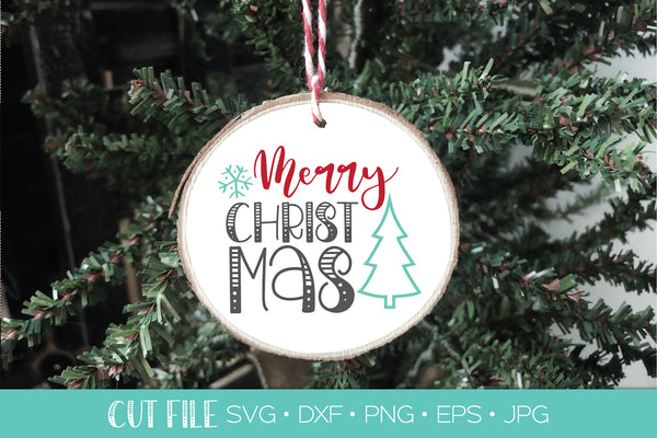 Christmas Ornament Cut Files SVG DXF | Christmas SVG