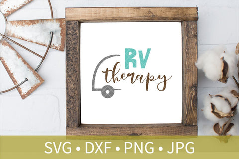 RV Therapy SVG DXF EPS Silhouette Cut File