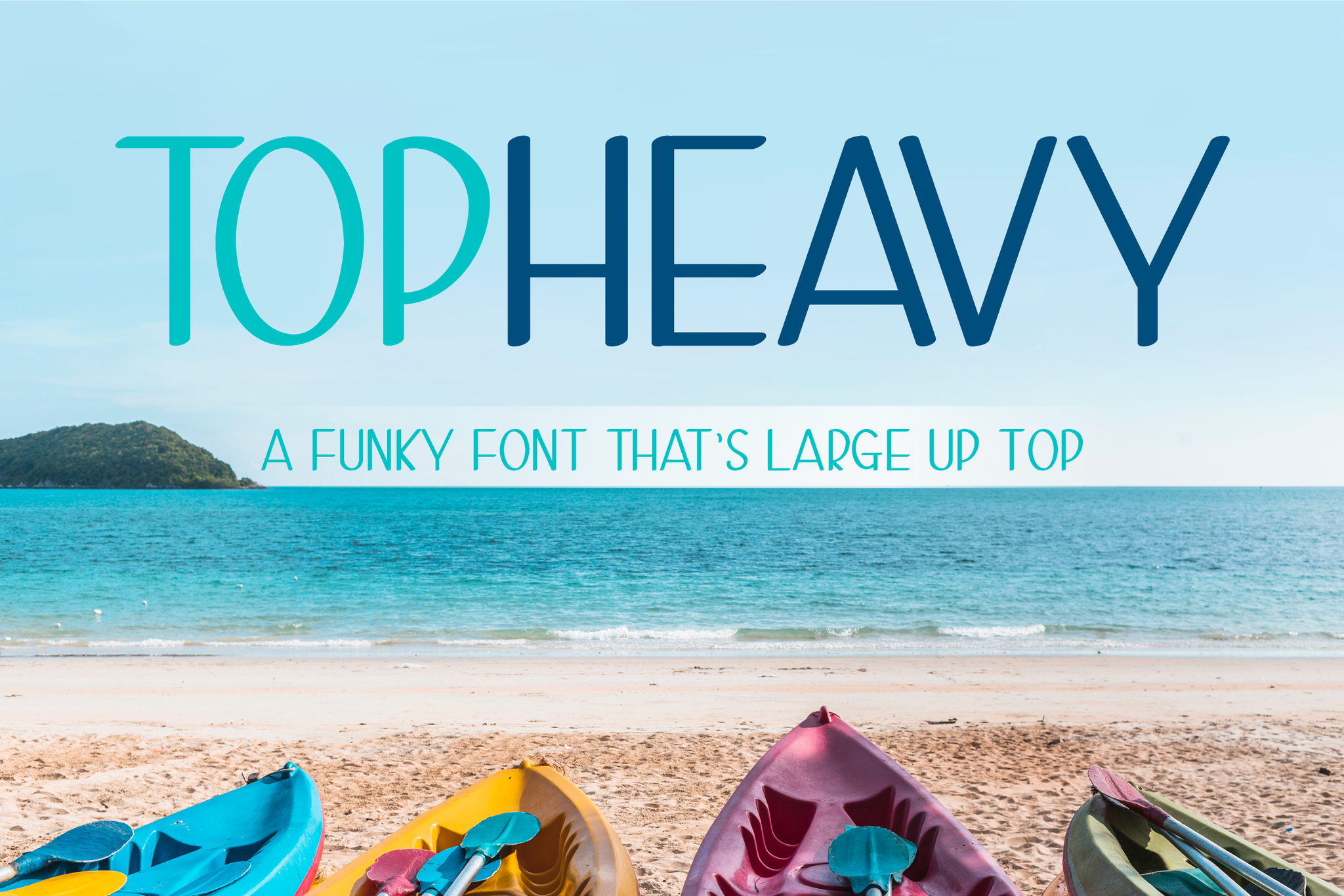Top Heavy - 3 Funky Handwritten Fonts in 1!